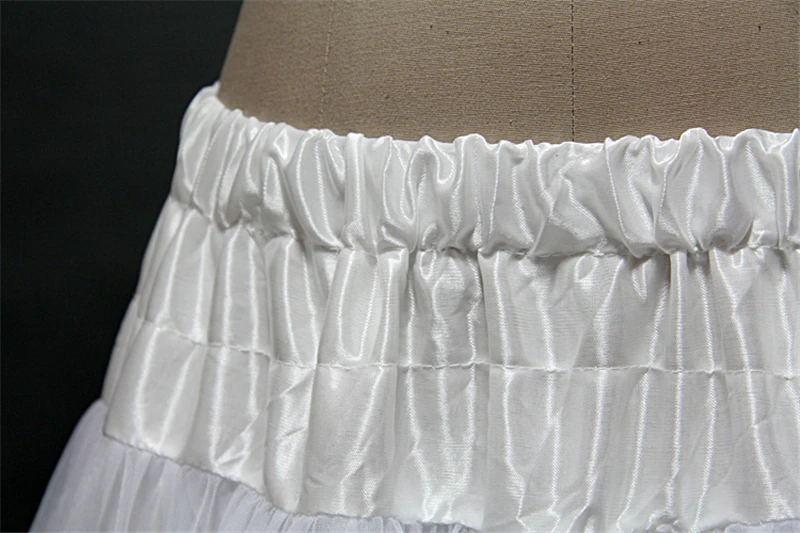 Short Petticoat 2016 A Line Cheap Petticoats for Wedding Dress Prom Cocktail Black White Red Tulle Bridal Petticoats Underskirts