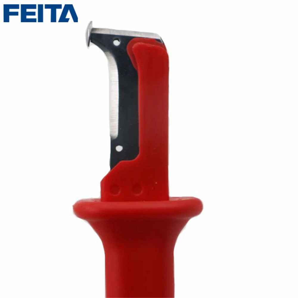 FEITA 1pcs Red German Type Electrical Insulation Cable Stripping Knife