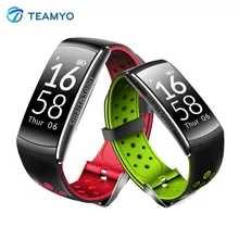 Teamyo Q8 открытый смарт-браслет монитор сердечного ритма фитнес-трекер Смарт часы с будильником Facebook Twitter напоминание