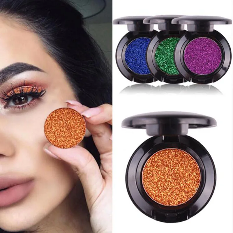 

Miss Rose Professional Glitter Eye Shadow Cosmetics Pigment Silver Gold Warm Shimmer Shine Eyeshadow Single Palette Makeup
