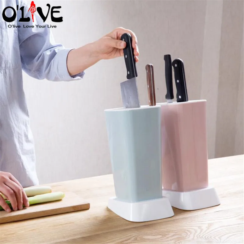 CTREE-Multifunction-Knife-Holder-Plastic-Block-Dividing-Grid-Barrel-Cage-Cutlery-holder-Stand-knives-Storage-Kitchen