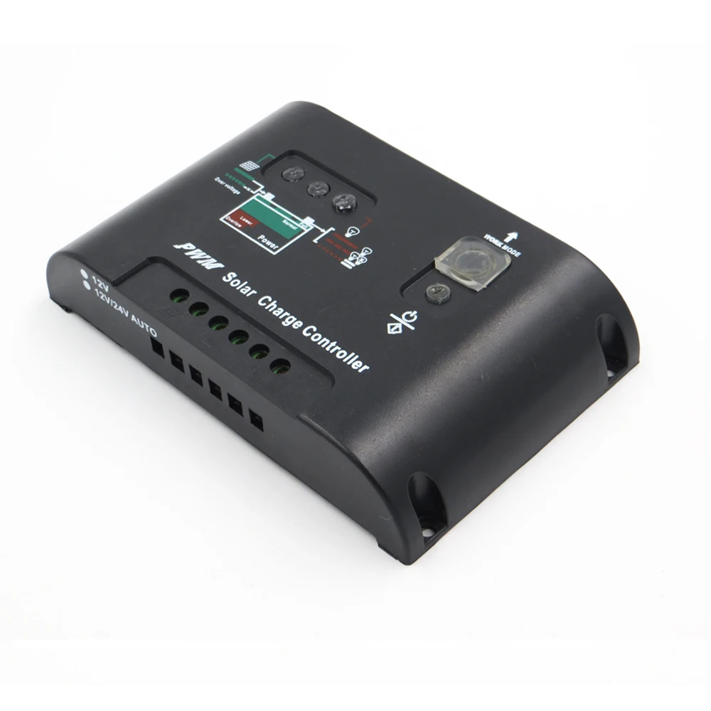 

10A 20A Led 12V 24V PWM Solar Panel Charger controller Seal GEL AGM Battery charger Regulators PV Street light lamp control
