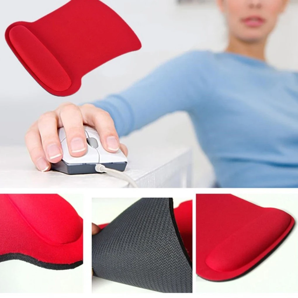 

Soft Solid Color Wrist Protective Fabric EVA Bottom Gaming Mouse Pad Colorful Mat Non Slip Gift