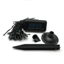 17 м 200led многоцветный открытый RGB Солнечная энергия светодиодная гирлянда Сказочный свет Рождественские гирлянды Вечерние огни солнечные праздничные светильники