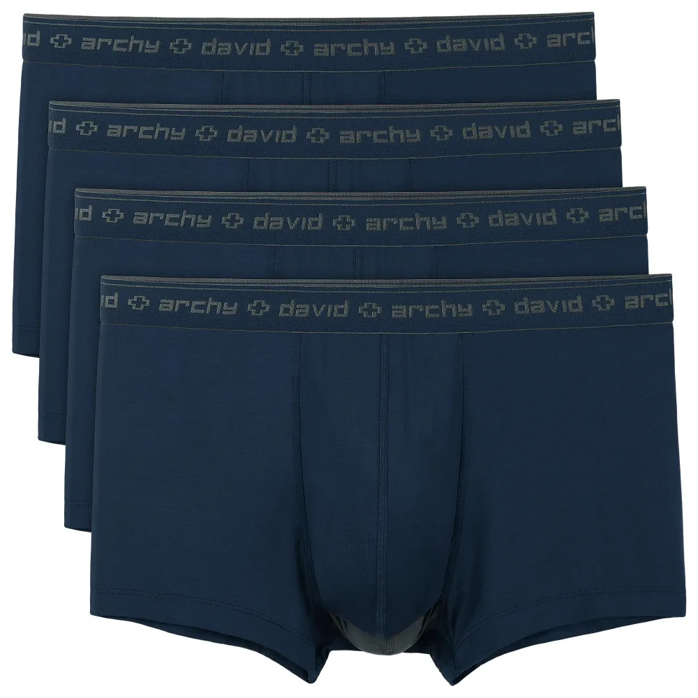 David Archy Mens 4 Pack Underwear Micro Modal Ultra Soft Trunks 