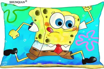 

Home Textile spongebob Pillow Case (Two sides) Custom Zippered Rectangle soft Pillow cover New arrival