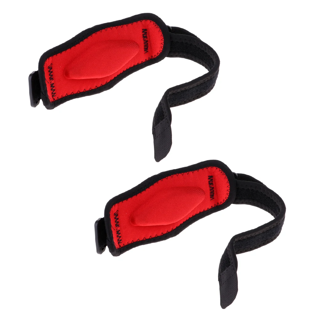 1 Pair  Elbow Support Strap Wrap Band - Neoprene Brace with Compression Pad - Tennis Golfers Elbow Rowing Wrist Sweatband