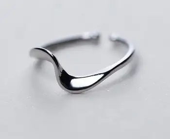

Minimalism 100% Real. 925 Sterling Silver Jewelry Twisted Wave Geometric Midi Knuckle Toe Ring Adjustable GTLJ1241