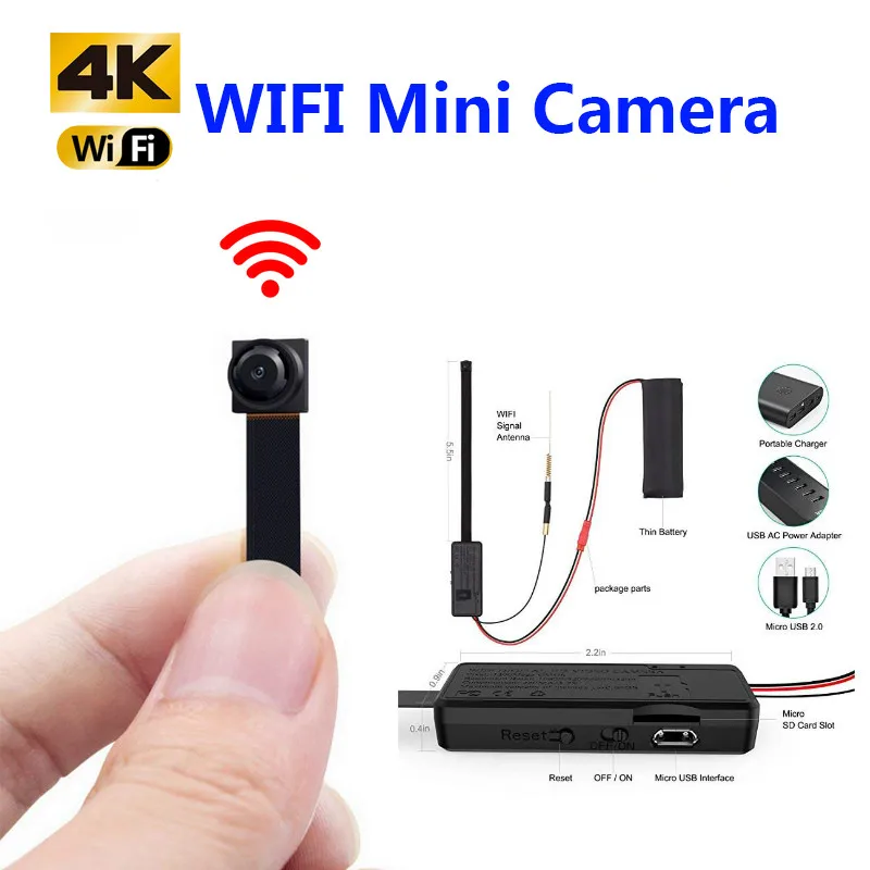 

Mini Wifi Cam 1080P Camcorder Mini Camera Security Surveillance Night Vision 2.4G RF Remote Control Infrared DIY Camera