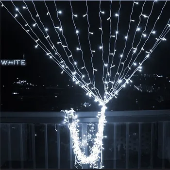 

Christmas Garland LED Curtain Icicle xmas String Light AC 110V 220V Indoor Outdoor Drop LED Party Garden Stage Decorative Light