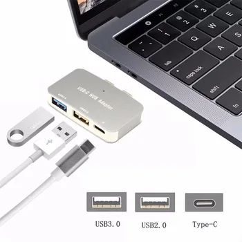 

Type C To USB 3.0 High Speed Hub Adapter With PD Port For MacBook Pro 13 15 inch