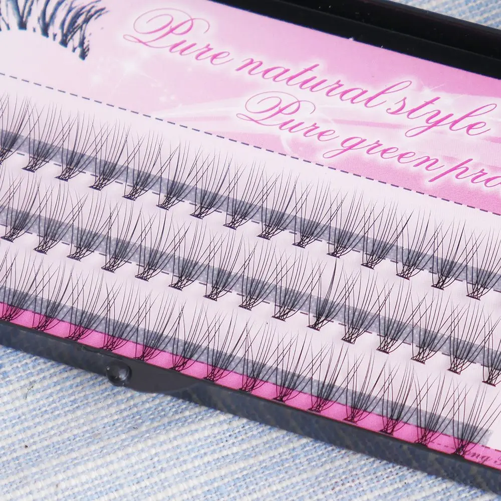 

Natural Fake Eye Lashes 60pcs 8/9/10/11/12//13/14mm Makeup Individual Cluster Eye Lashes Grafting Fake False Eyelashes