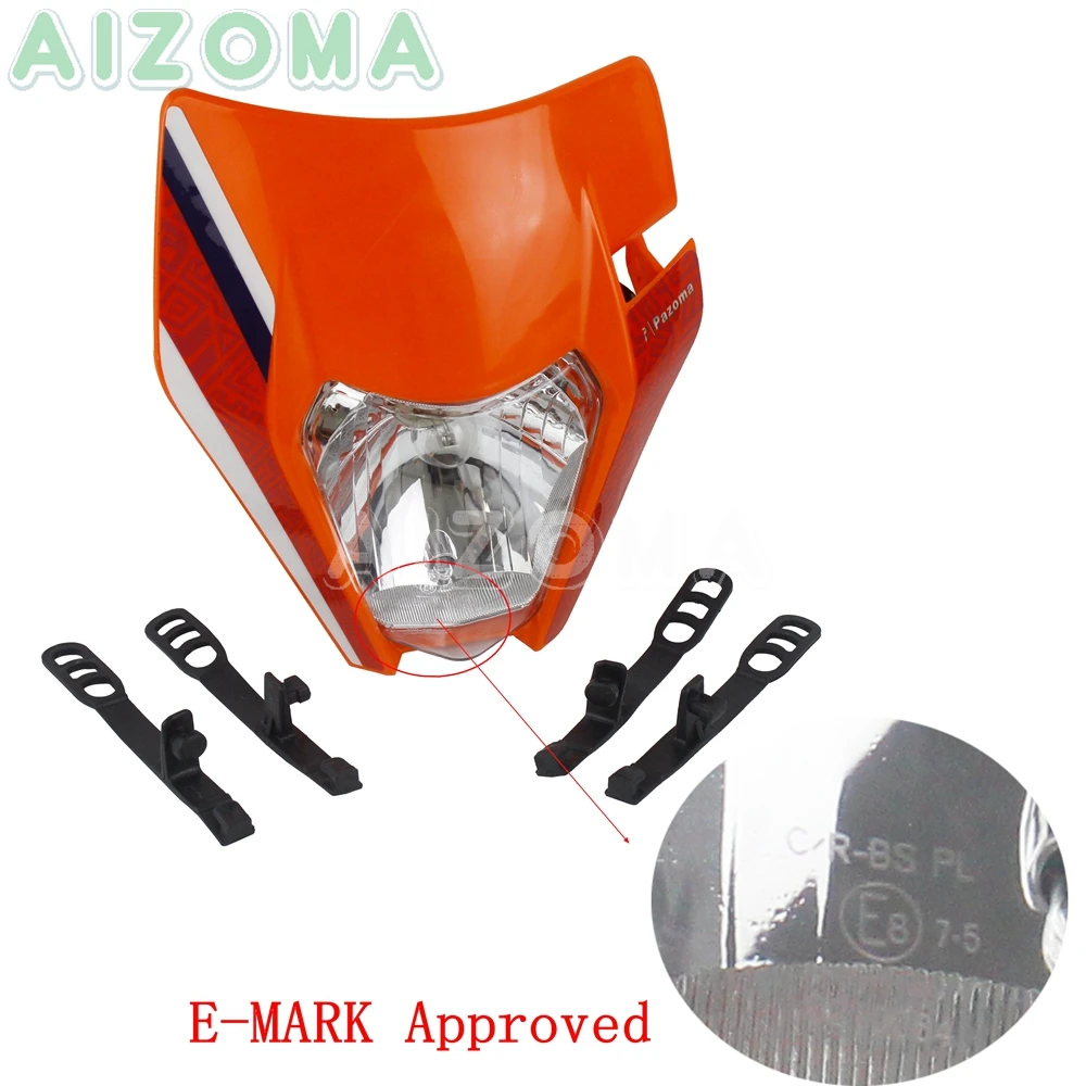 

Universal Enduro Dirt Bike Headlight Off Road Head Light Fairing for KTM MX EXC EXC-F SX F XCF XC 85 250 300 350 450 500 530 690