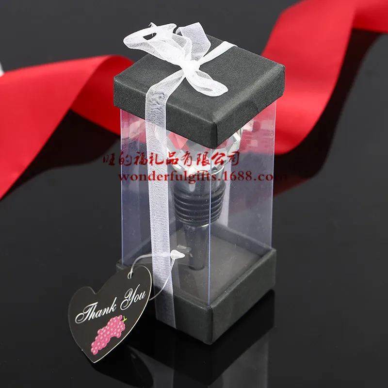 

wedding party favor gift for guest 100pcs/lot Tableware Dinnerware Sets Vineyard Collection Crystal Ball Design Wine Stoppers