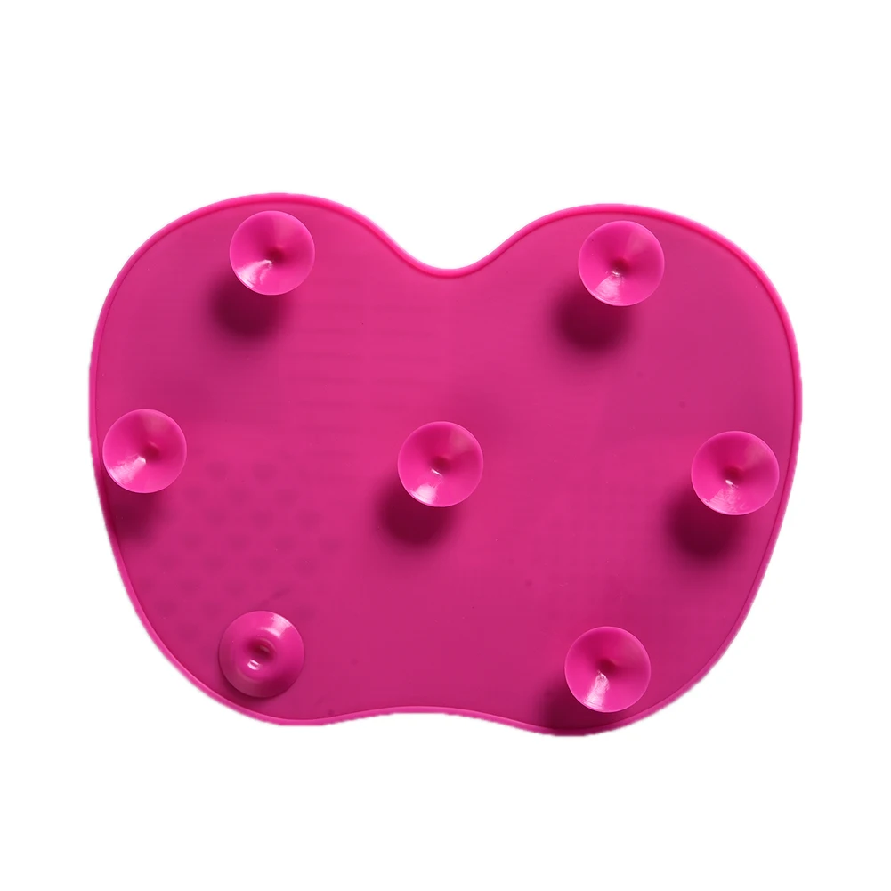 Милая Очаровательная розовая Кисть для снятия макияжа, силиконовая большая подушка, присоска, красота, чистка макияжа