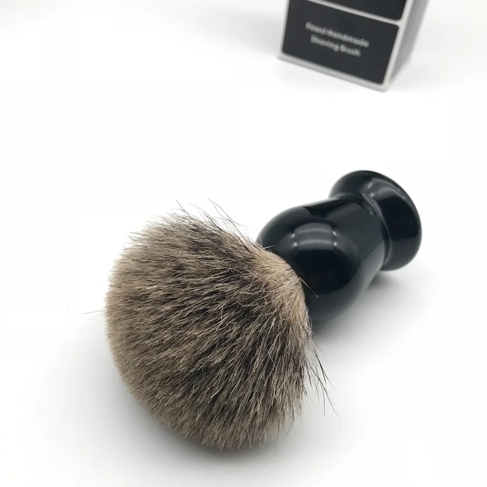Рождественская распродажа "FS"-20 мм лучшая щетка для бритья волос барсука искусственная эбеновая Ручка