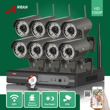 ANRAN 8CH P2P 1080 P HDMI WIFI NVR 3 TB HDD 2.8-12 MM 78 2MP Câmera IP Sem Fio IR Ao Ar Livre Sistema de CFTV de Vigilância De Segurança De Vídeo