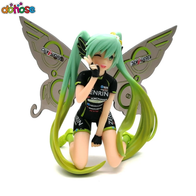 Anime Hatsune Miku Action Figure Racing Miku 2017 Team UKYO Butterfly CHEERING ver.  Collection figure Model Kids Toy