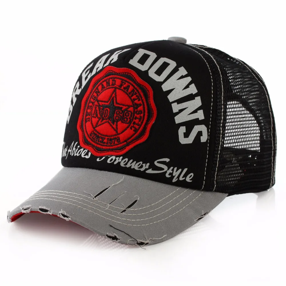 Fashion New Five pointed Star Trucker Hat brand NY LA cotton net couple