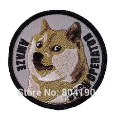 Doge такой операторский подарок с вышитым логотипом Косплей железа на патч эмо гот, панк, рокабилли Заказная заплата