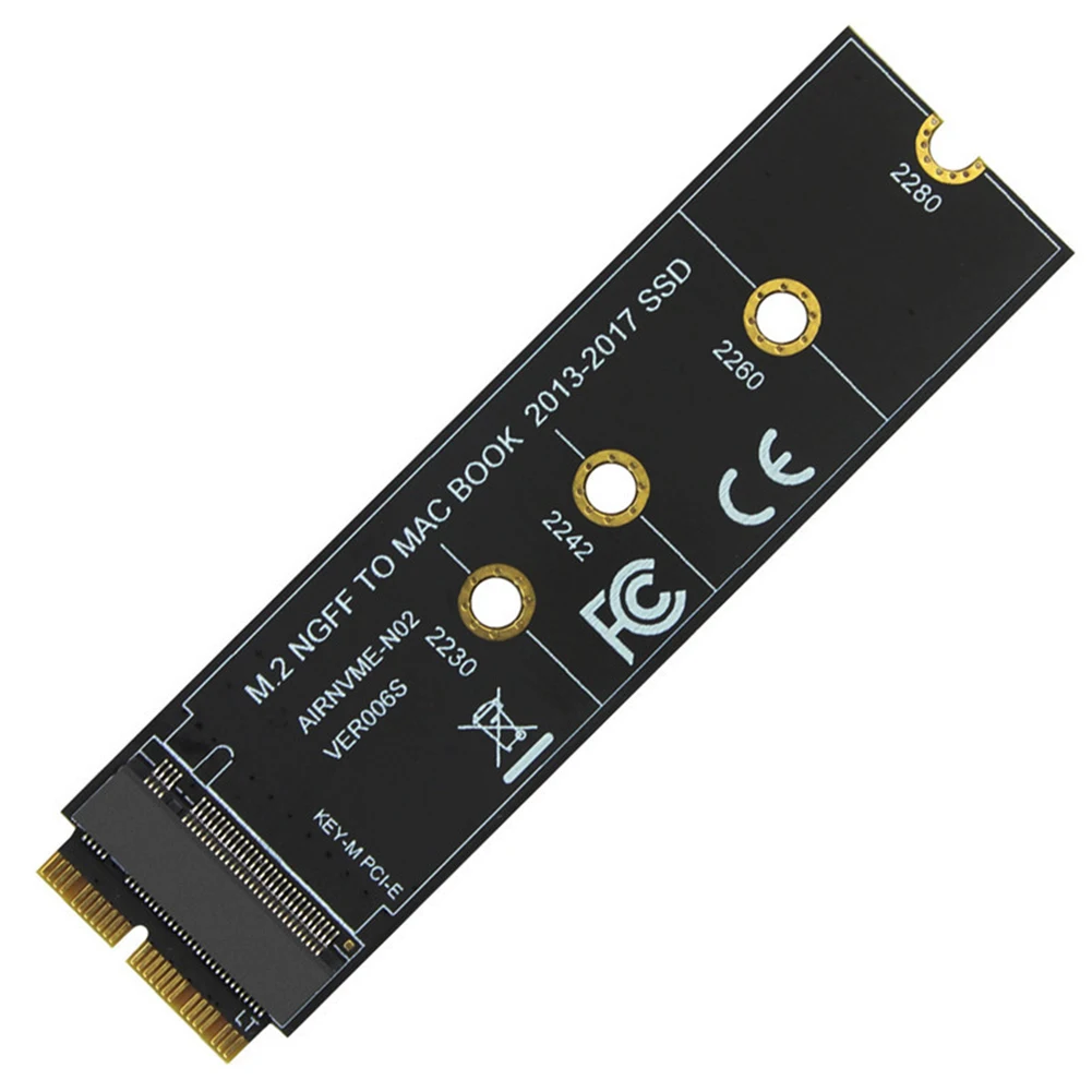 

Stable M.2 NGFF To NVME SSD Durable Card Adapter Practical Module Fast Speed Easy Install Replacement For MacBook 13-17