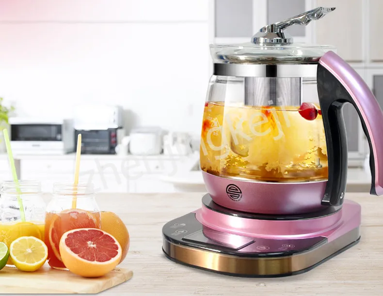 Многофункциональный Электрический чайник полностью автоматический стеклянный сенсорный Таймер Быстрый кипящий Интеллектуальный изоляционный чувствительный пищевой безопасный