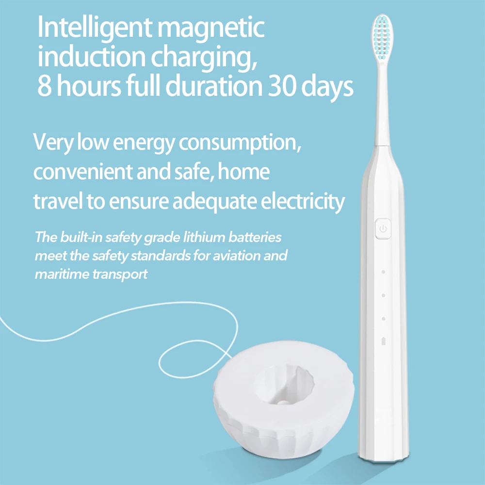 

Sonic Electric Toothbrush Wireless Rechargeable Upgraded adult Waterproof Ultrasonic automatic