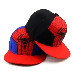 2019 летние детские Для мальчиков и девочек шляпа мультфильм Человек-паук в стиле хип-хоп шляпа Новинки для девочек открытый шляпы для