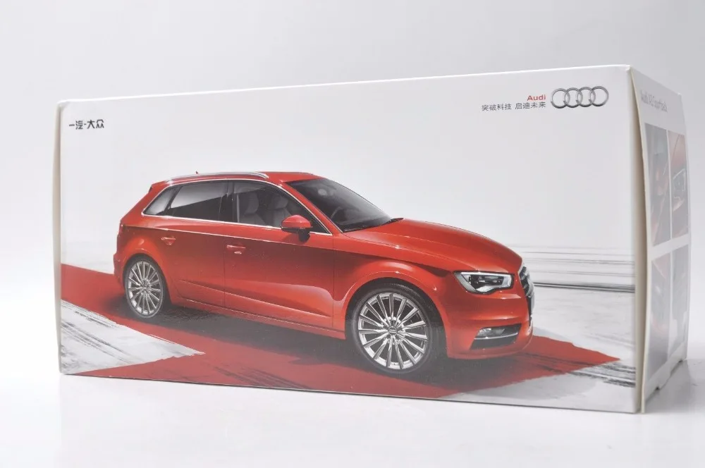 1:18 литья под давлением модель для Audi A3 Sportback Серебряный внедорожник сплав игрушечный автомобиль миниатюрная коллекция подарок S3