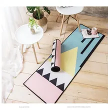 Европейский стиль Красочный геометрический Коврик мягкий короткий кашемир спальня гостиная домашний Прямоугольный Коврик