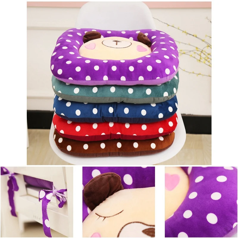 

Winter Office Bar Chair Back Seat Cushions Seat Pad Cartoon Office Chair Back Cushions Sofa Pillow Home Seat Cushion Decorations