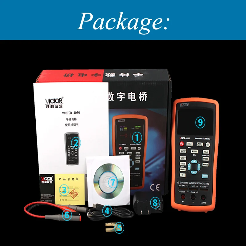 HandheldLCRDigitalBridgeHighPrecisionMeasurementResistance