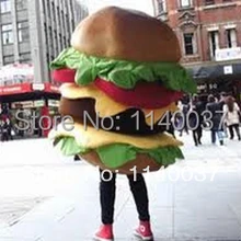 Маскот костюм-талисман гамбургер изготовленный на заказ Необычные платья для косплея наборы мультяшный маскот карнавальный костюм 3