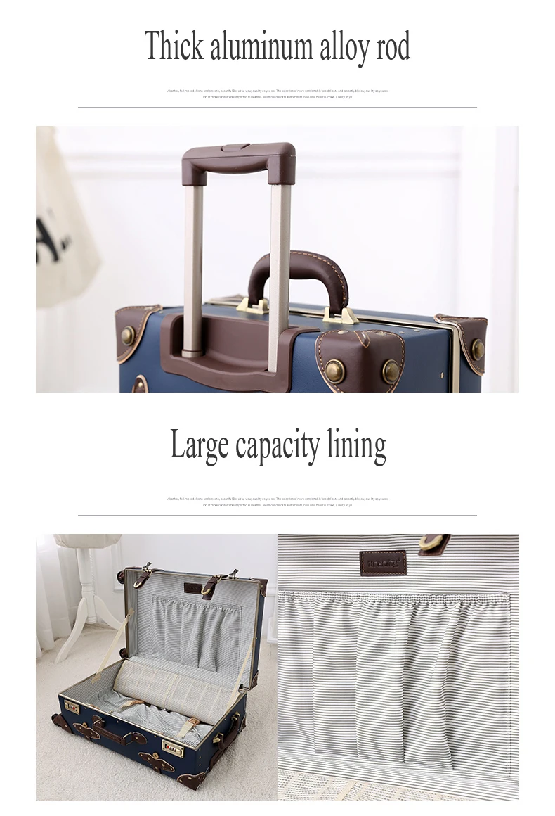 2" 22" 2" Дюймов ПУ кожа тележки чемоданы и дорожные сумки valise cabine valiz koffer maletas чемодан носить на колесах багаж