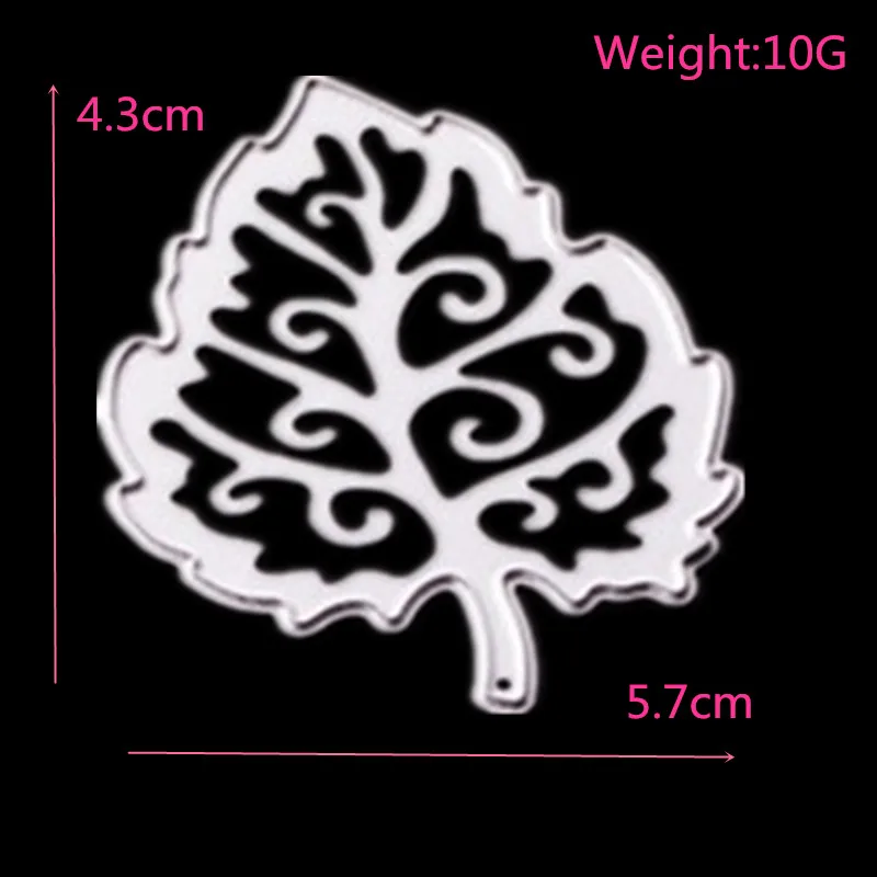 

Leaf Shape Metal Die Cutting Dies Scrap Booking Embossing Folder Suit for Sizzix Fustella Big Shot Cutting Machine D017