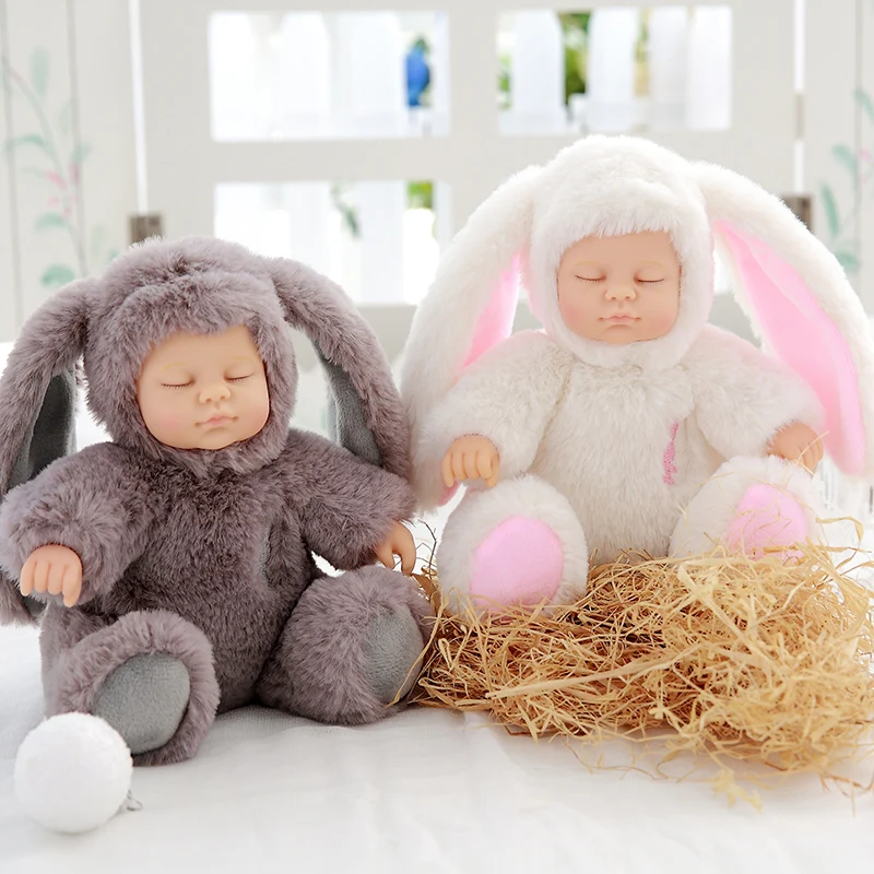 Najtaniej Kawaii pluszowe lalki dla dzieci i nadziewane pcv dzieci wypchana zabawka dla dziewczyn prezent na boże narodzenie wysokiej jakości Bjd bebe doll reborn baby kids toys
