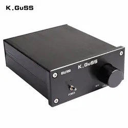 K. guss gu100 мини Hi-Fi класса D Цифровой аудио Мощность Усилители домашние TPA3116D2 TPA3116 расширенный 2*100 Вт домашний мини-Алюминий корпус AMP