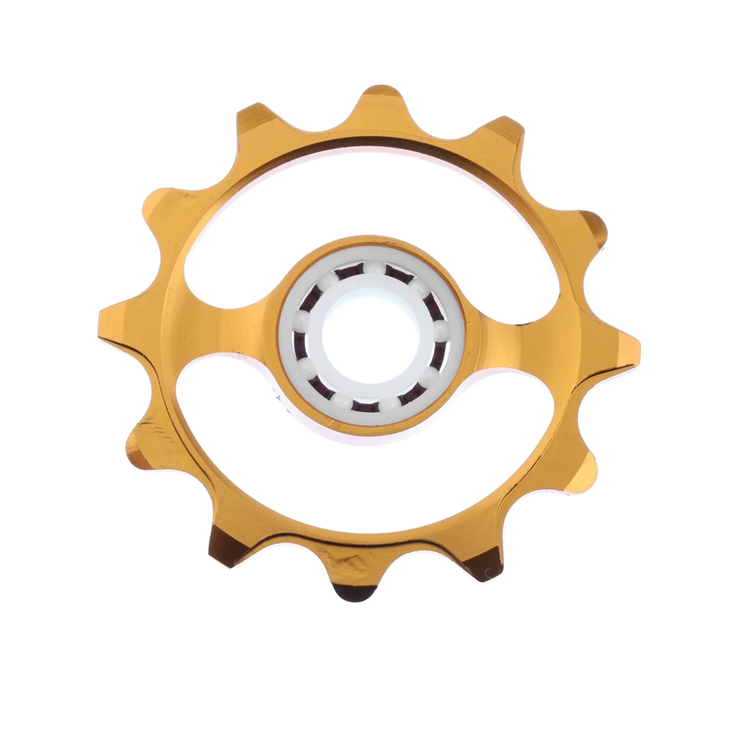 Ceramic Bike Jockey Wheel Pulley Wheel Bicycle Rear Derailleur Guide Pulley 12 T Support 9/10/11 Speed Cycling Bike Parts