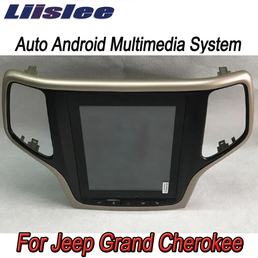 Top Liislee 2 din Android For Jeep Grand Cherokee Big Screen Car Multimedia Player GPS Navigation Video Radio Bluetooth 2