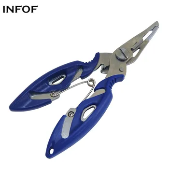 

INFOF Stainless Steel Fishing Pliers Multi-function Fishing Scissor Hook Remover Fish Line Cutter Carp Fishing Tackle