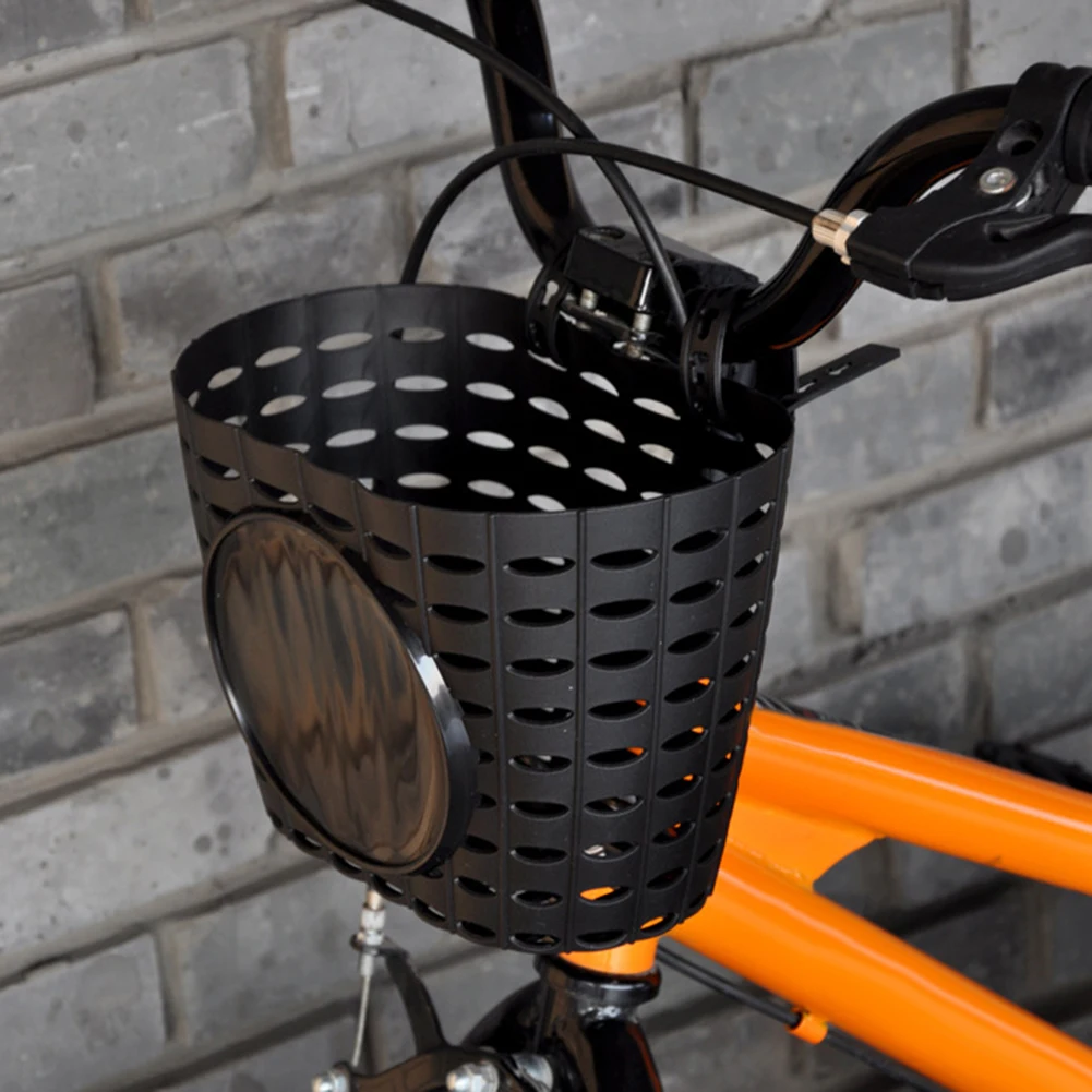 Best Bicycle Basket Front Bag Hanging Basket Handlebar Plastic Storage Supplies Basket For Children Girl Cycling Accessories 13