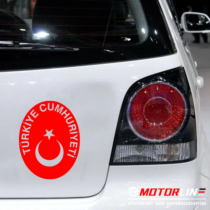 

Coat of Arms of Turkey Turkish Flag Decal Sticker Car Vinyl pick size color no bkgrd