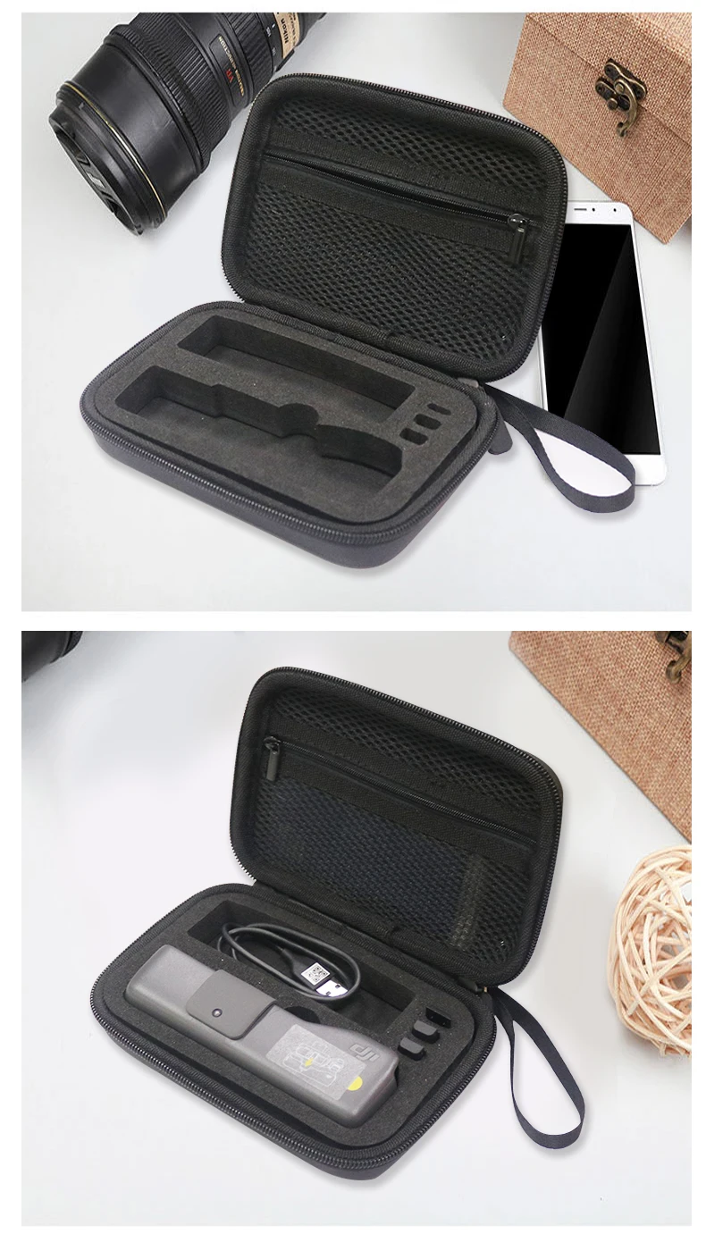 Osmo Pocket EVA Handheld Gimbal Storage Box PU Portable Bag for DJI Osmo Pocket Carrying Case Waterproof Bag Gimbal Accessories-17