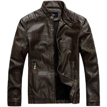 

Autumn Winter Mens Fall Jacket PU Leather Casual Slim Male Coats Soft Shell Jacket Bomber Jacket Brand Clothing Military