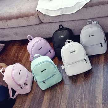 

Girls Backpack PU Leather School Travel Backpack Satchel For Teenage Girls Women Rucksack Moclila Sac *