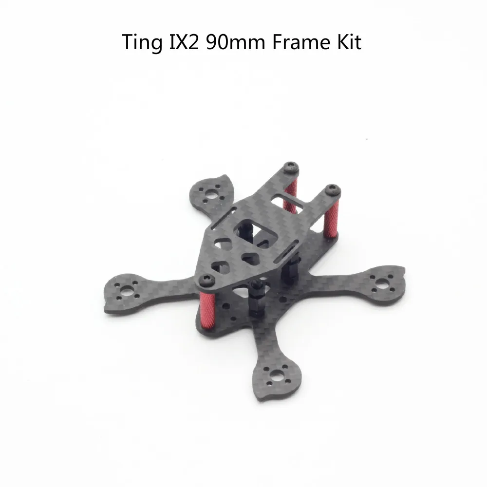 

Tiny IX2 90mm 90 Micro FPV Racing Frame Kit Compatible with 1104 / 1103 Brushless Motor 2030 Propeller for FPV mini Drone