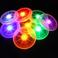 1pcs Spin LED Frisbee Flying UFO Kids Toy TPU Outdoor Sports Funny Family Pets Toys Saucer Beach Frisbees 2017 New