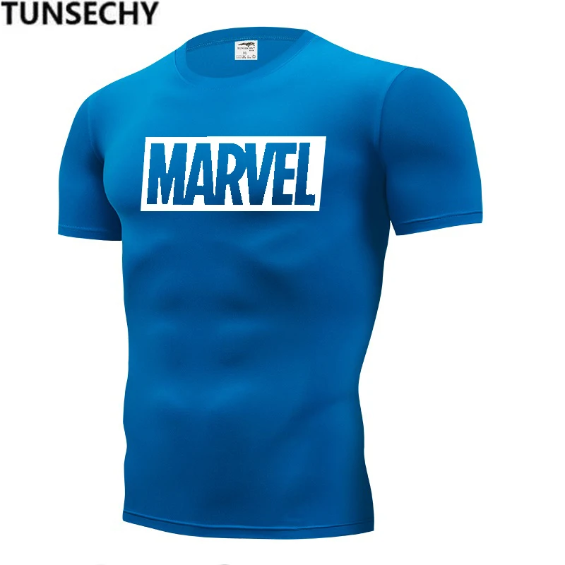 

New Summer 3D Iron Man T Shirt Men Marvel Avengers Men T-Shirt Compression Crossfit Short Sleeve Brand Tee Shirt Tops&Tees