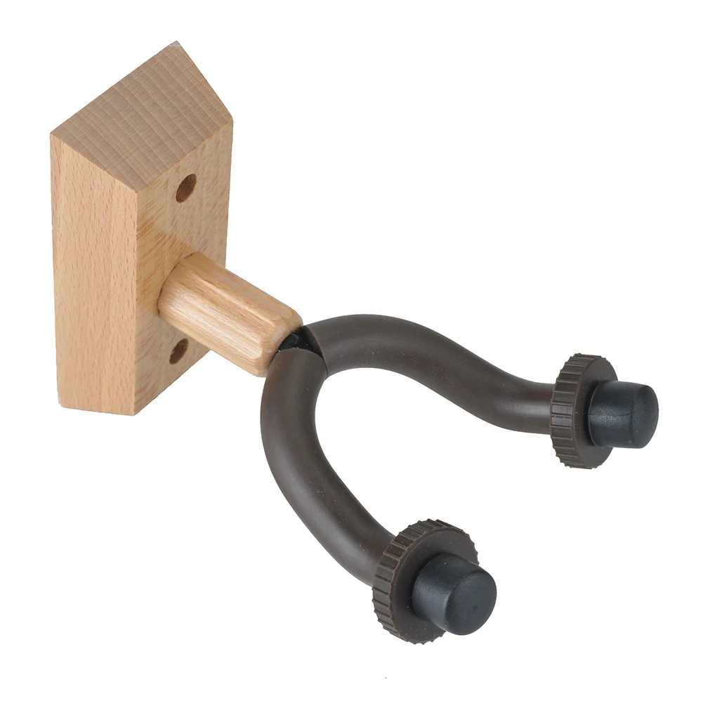 PUNK Solid wood logs guitar wall hook Guitar hooks Automatic lock Gravity Brown column | Спорт и развлечения