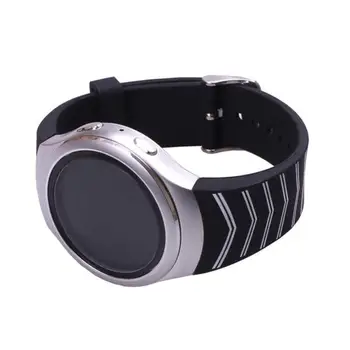 

Superior New Luxury TPU Silicone Black Watch Band Strap For Samsung Galaxy Gear S2 SM-R720 Mar28